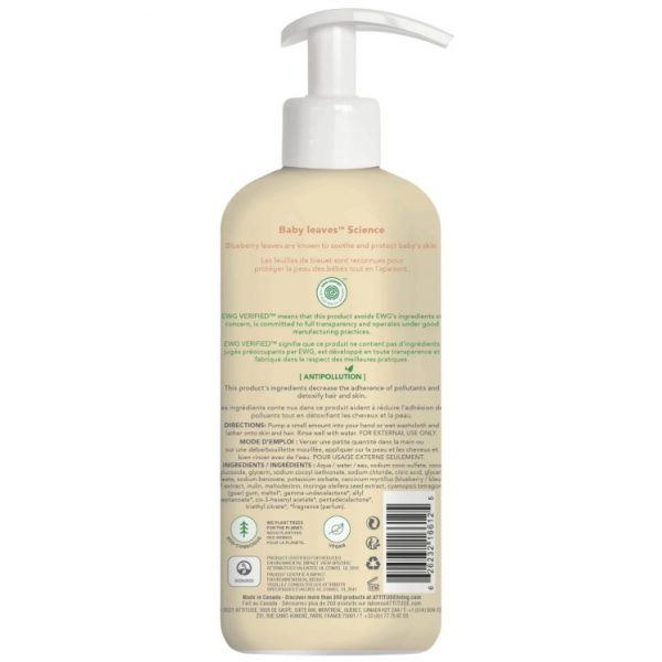 babyleaves 2-in-1-shampoo 2 achterkant