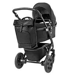 Dusq_FamilyBag_Leather_NightBlack_Stroller