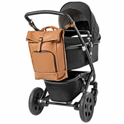 dusq-family-bag-leer-cognac-kinderwagen