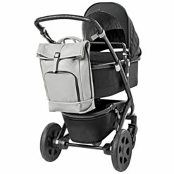 dusq-family-bag-leer-grijs-kinderwagen