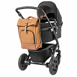 dusq-familybag-canvas-cognac-kinderwagen