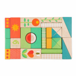 Tender Leaf Toys Loopwagen met blokken