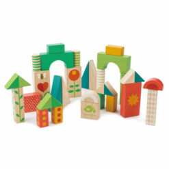Tender Leaf Toys Loopwagen met blokken