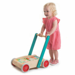 Tender Leaf Toys Loopwagen met blokken