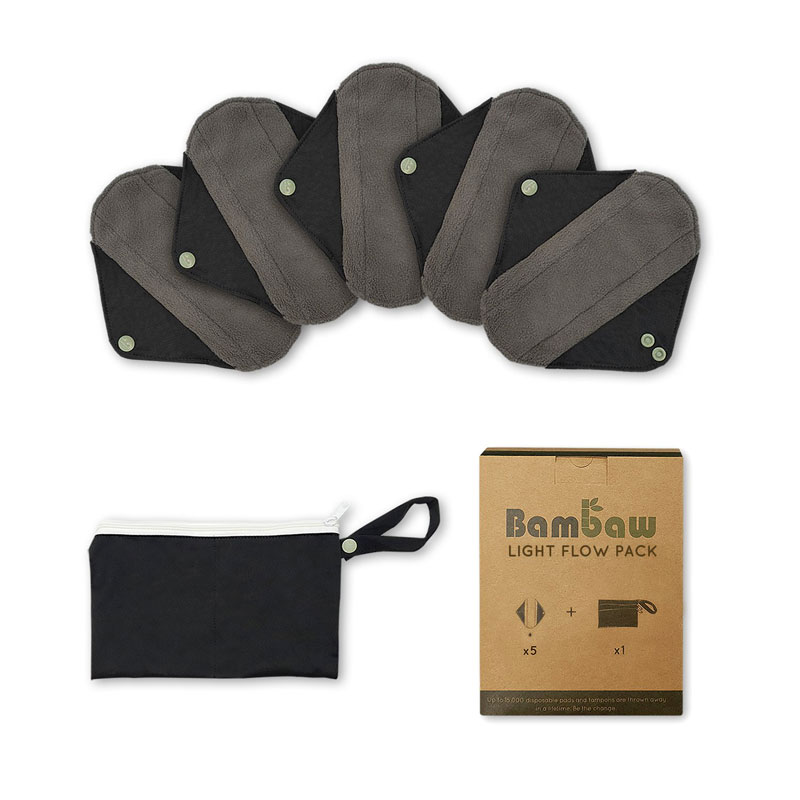 Bambaw Wasbaar Maandverband | Diverse varianten - Pack - Light flow