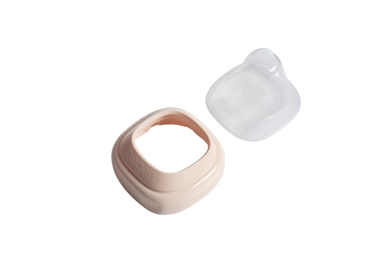 Hegen gekleurde halsring en cover - Roze