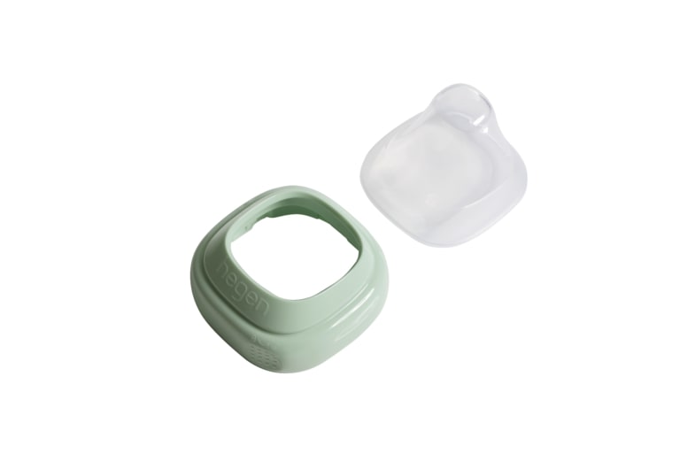 Hegen gekleurde halsring en cover - Groen