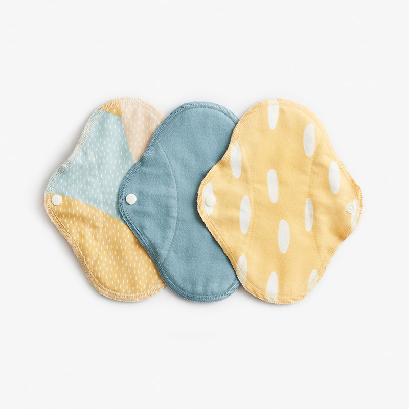 Imse Wasbaar Maandverband - Inlegkruisjes - Blue Sprinkle