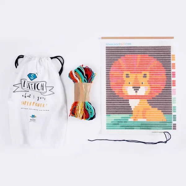 sozo DIY Borduurset Leeuw