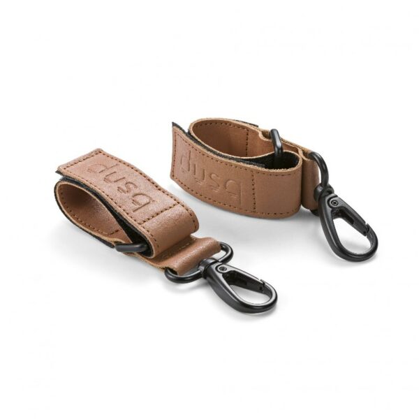 Dusq leren stroller straps – cognac