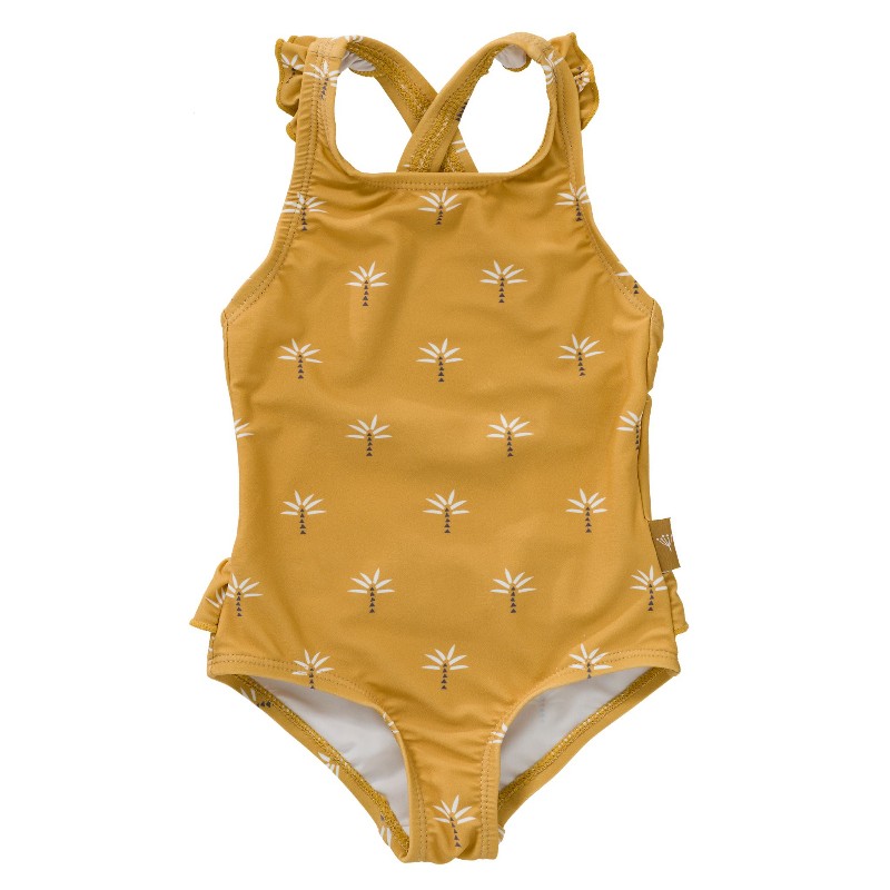 Fresk UV badpak Palmtree Ochre - alleen nog in 86/92 110/116 De kleine lama