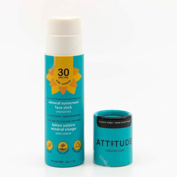 Attitude Baby & Kids Minerale Zonnebrand Face Stick SPF30