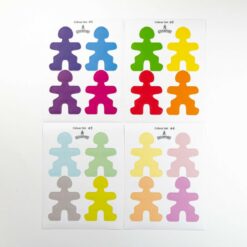 Flockmen color sticker set