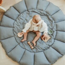 Play & Go Bloom Organic Babymat Dusty Blue