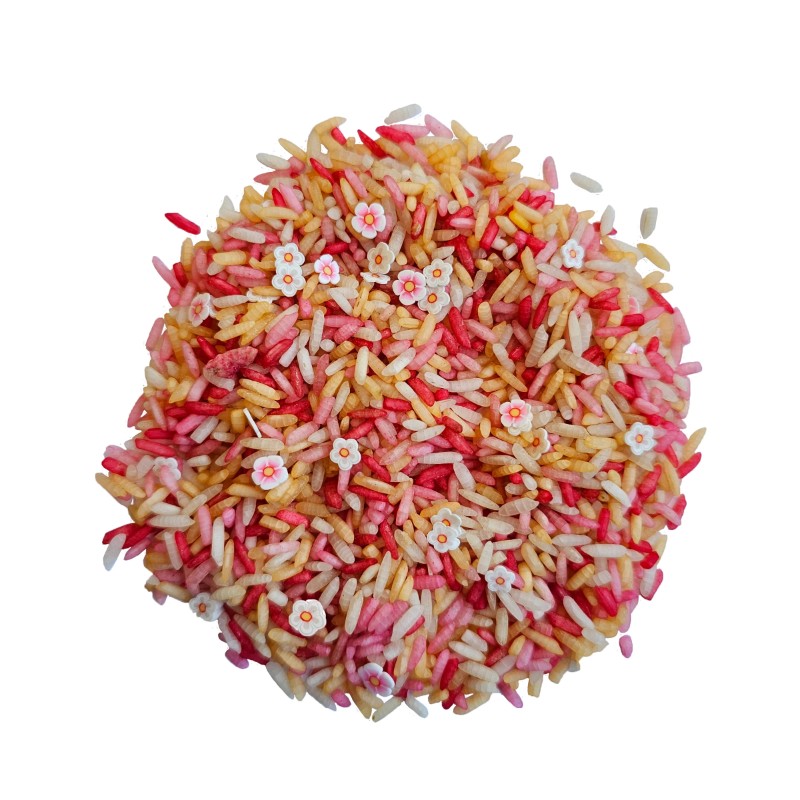 Grennn Speelrijst Mix Pink Flower | 500 gram