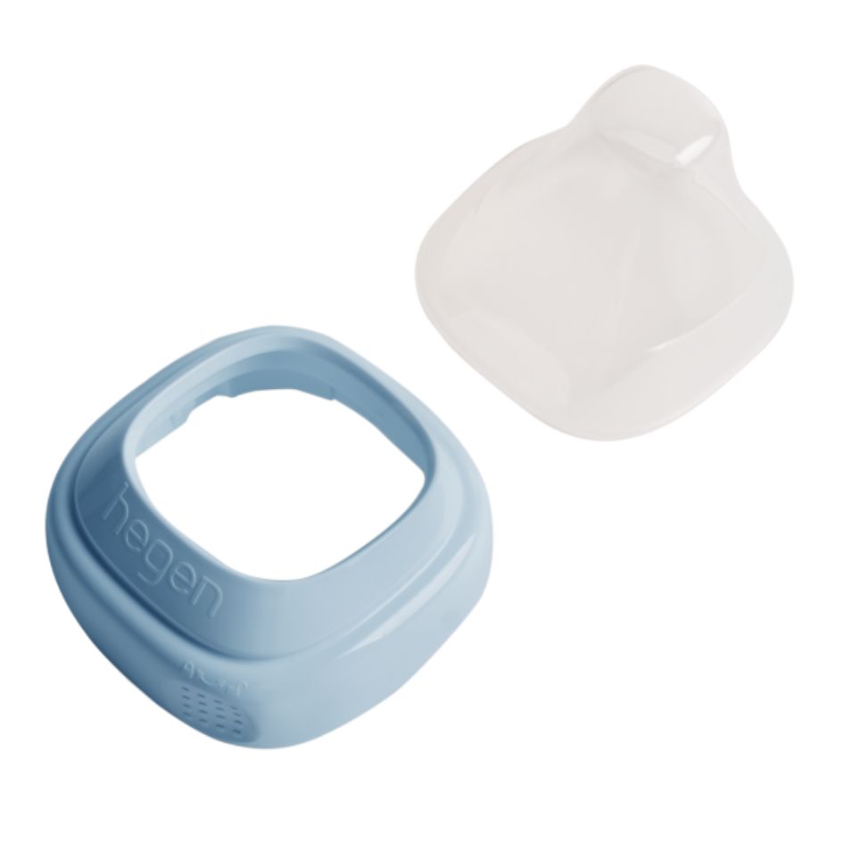 Hegen gekleurde halsring en cover - Blauw