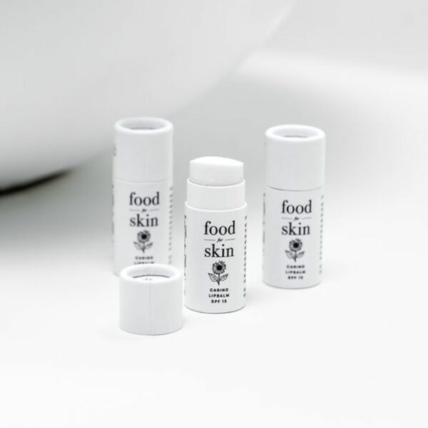 food for skin caring lipbalm