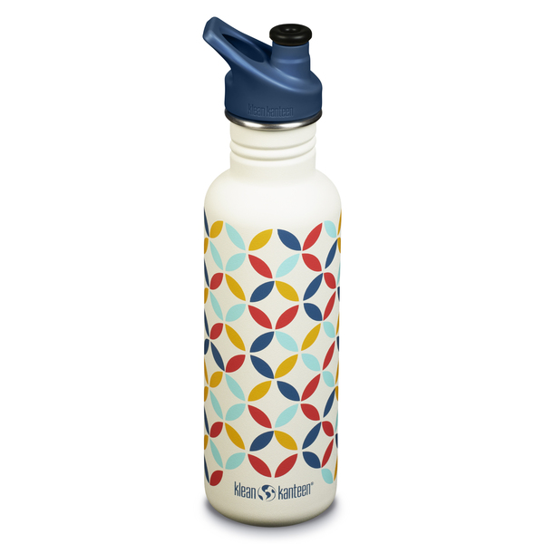 Klean Kanteen met sportcap 800 ml | Diverse kleuren - Retro Dot