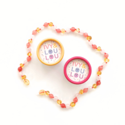 ivyandloulou make-up ketting roze goud Ivy & Loulou set met kinderketting