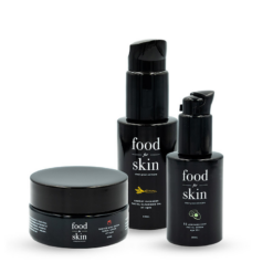 Food for skin set droge huid