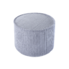 Wigiwama Poef Rond - Blueberry blue Rib