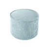 Wigiwama Poef Rond - Peppermint Green Rib