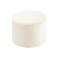 Wigiwama Poef Rond - Cream White Teddy
