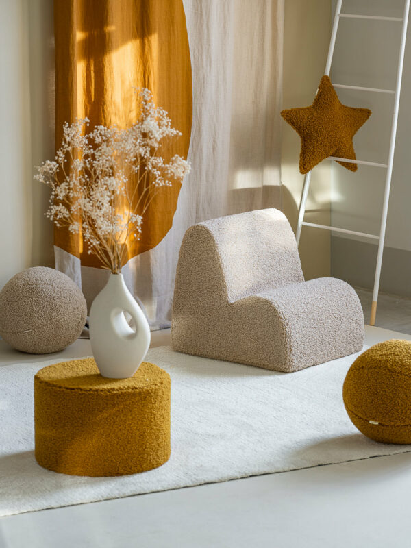 Wigiwama Poef Rond - Maple Teddy - Afbeelding 2