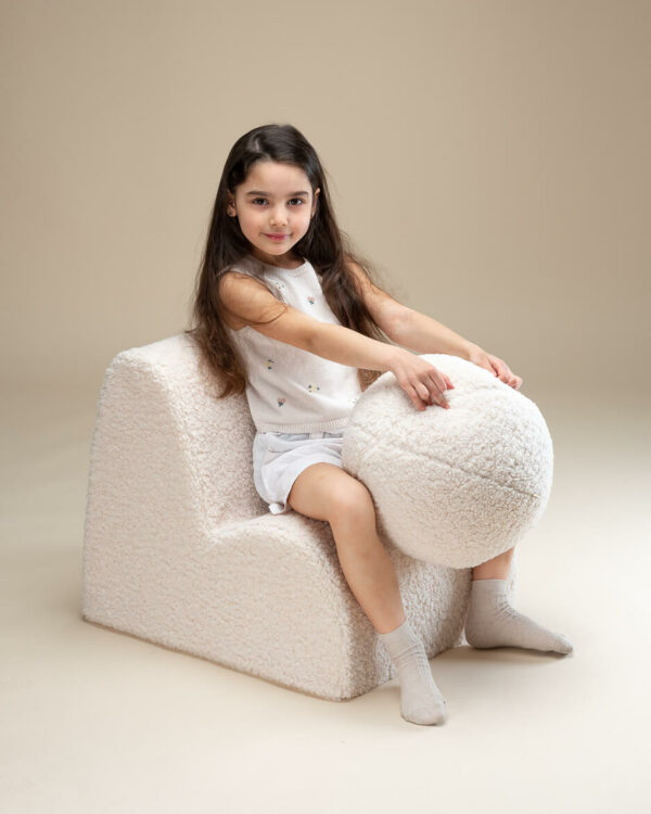 Wigiwama Stoel Wolk - Cream White Teddy - Afbeelding 3