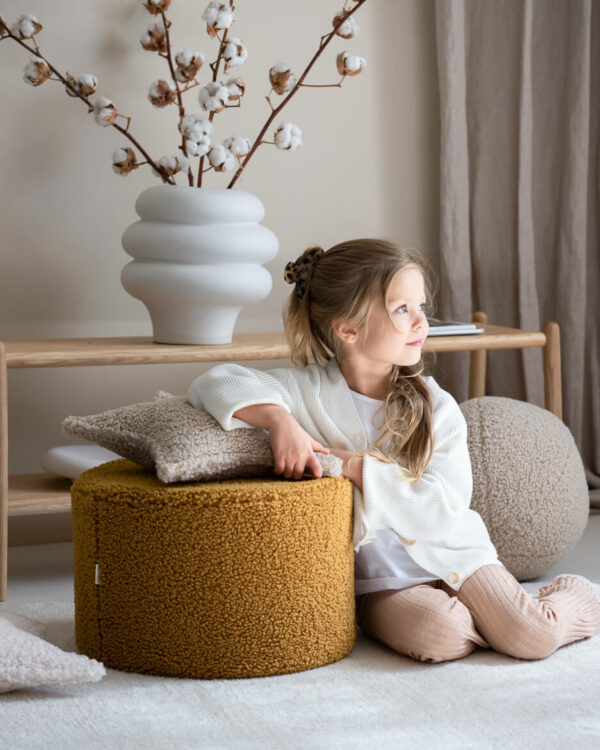 Wigiwama Poef Rond - Maple Teddy - Afbeelding 3