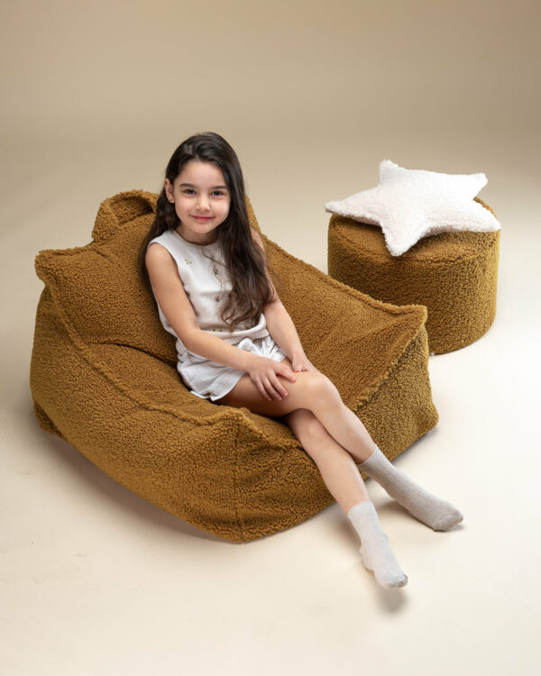Wigiwama Poef Rond - Maple Teddy - Afbeelding 4