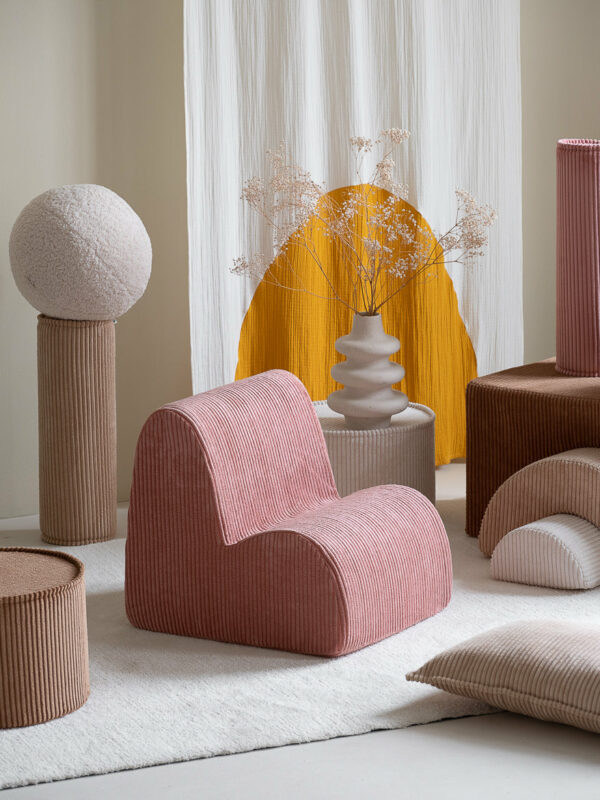 Wigiwama Stoel Wolk - Pink Mousse Rib - Afbeelding 5