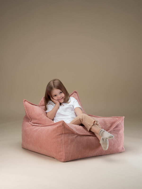 Wigiwama Zitzak Stoel - Pink Mousse Rib - Afbeelding 5