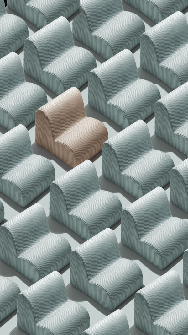Wigiwama Stoel Wolk - Peppermint Green Rib - Afbeelding 6