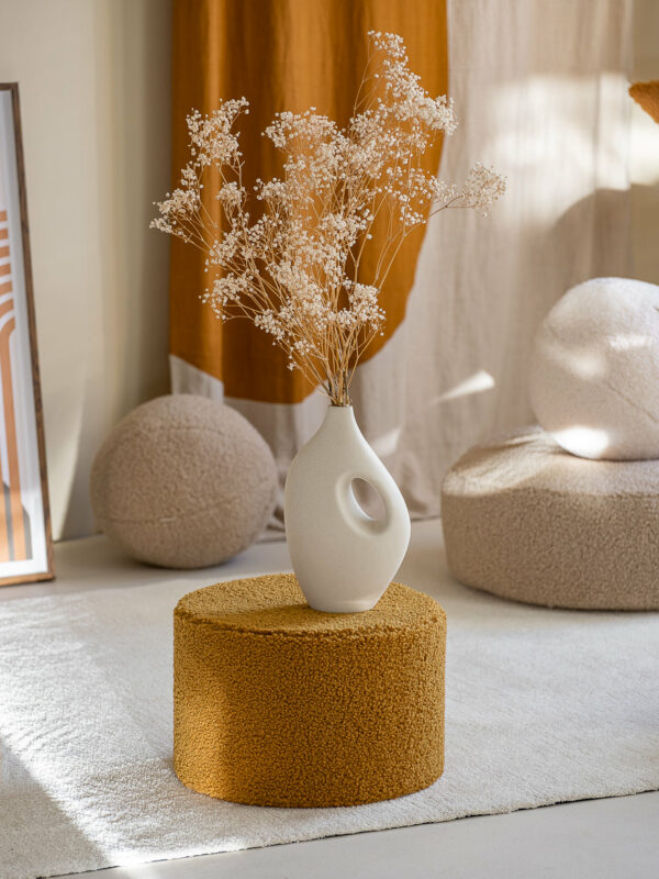 Wigiwama Poef Rond - Maple Teddy - Afbeelding 7