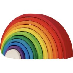 Goki Grote Regenboog hout houten speelgoed natuurlijk duurzaam Montessori vrije school antroposofisch gifvrij balanceren bouwen