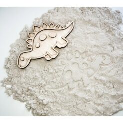 vultray brontosaurus vulvormen vulbakje sensomotorisch speelgoed speelrijst magisch zand kinetisch zand speelzand speelerwten speelgoed hout stempel klei zand