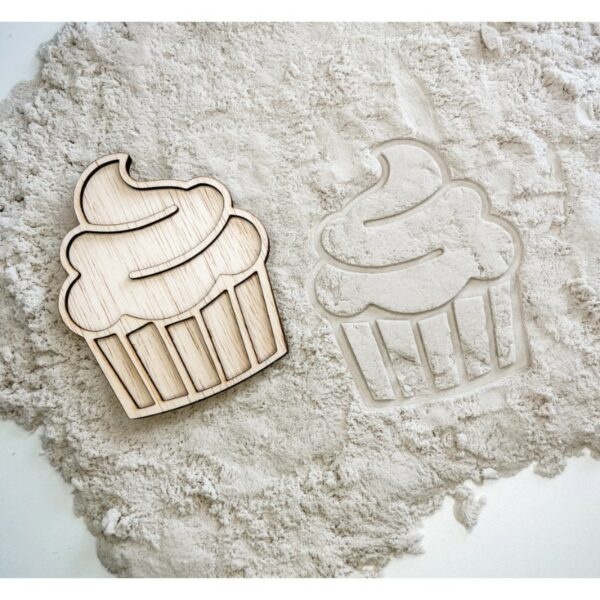 vultray cupcake vulvormen vulbakje sensomotorisch speelgoed speelrijst magisch zand kinetisch zand speelzand speelerwten speelgoed hout stempel klei zand