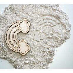 Vultray Regenboog vulvormen vulbakje sensomotorisch speelgoed speelrijst magisch zand kinetisch zand speelzand speelerwten speelgoed hout stempel klei zand