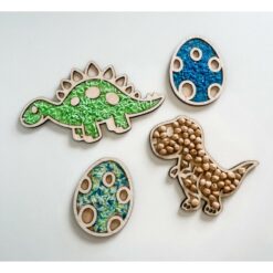 vultray brontosaurus dino ei stegosaurus vulvormen vulbakje sensomotorisch speelgoed speelrijst magisch zand kinetisch zand speelzand speelerwten speelgoed hout stempel klei zand