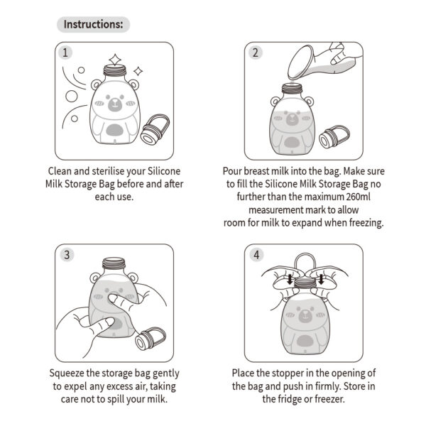 Haakaa Happii Bear instructies