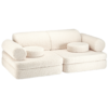 Wigiwama Settee Sofa - Cream White Teddy