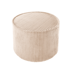 Wigiwama Poef Rond - Brown Sugar Rib