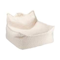 Wigiwama Zitzak Stoel - Teddy Cream White