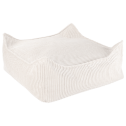 Wigiwama Poef Vierkant - Marshmallow Rib