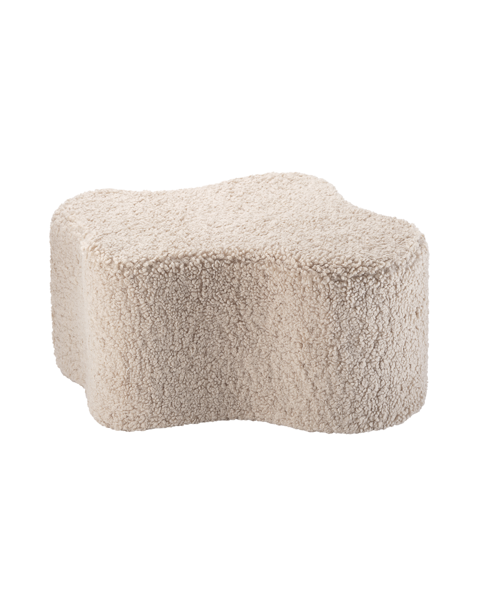Wigiwama Poef Wolk - Biscuit Teddy afbeelding