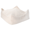 Wigiwama Poef Vierkant - Cream White Teddy