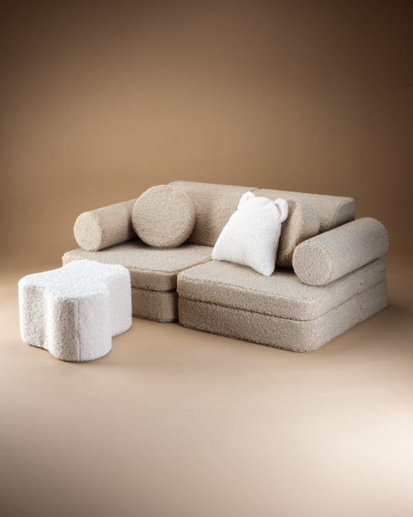 Wigiwama Settee Sofa - Biscuit Teddy - Afbeelding 2