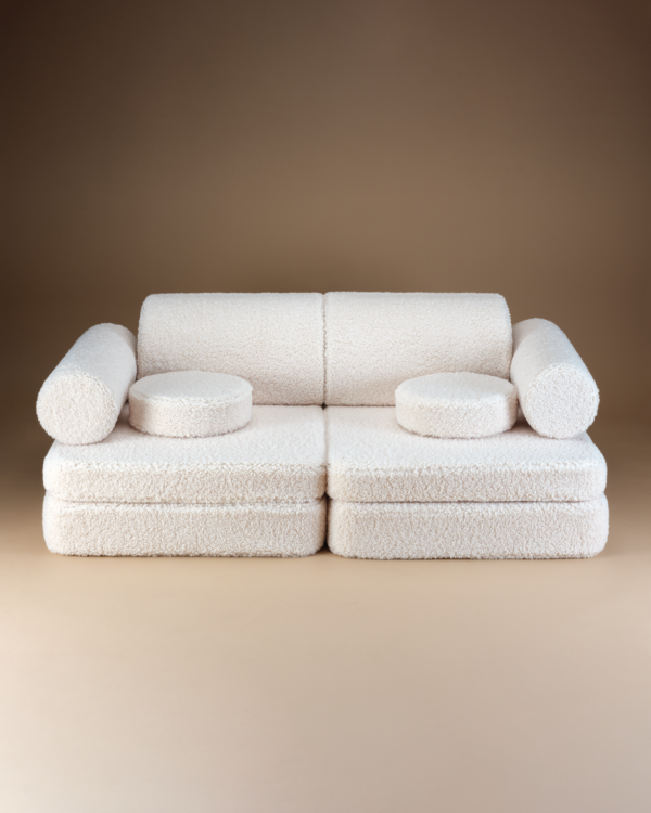 Wigiwama Settee Sofa - Cream White Teddy - Afbeelding 2