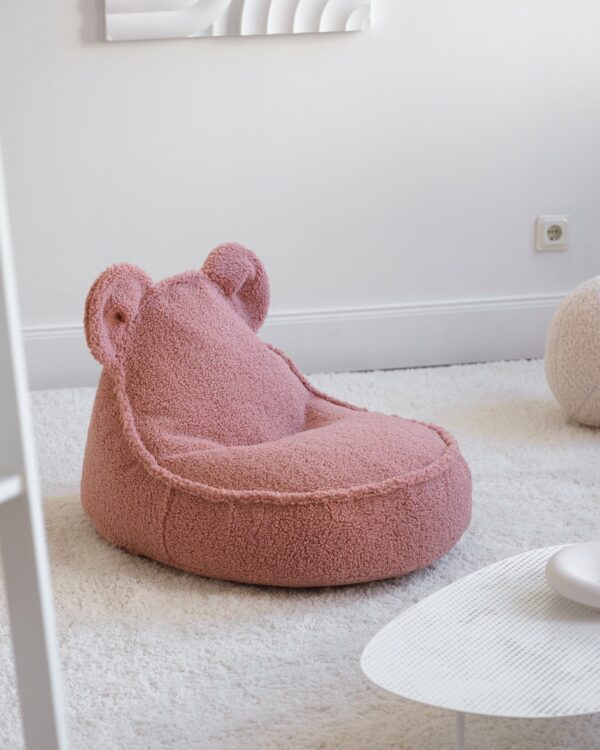 Wigiwama Zitzak Beer - Pink Guava Teddy - Afbeelding 2